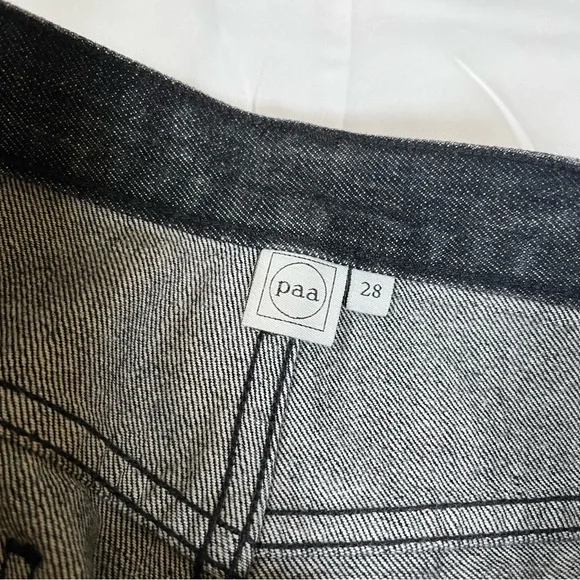 PAA Jeans Mens 28 Dark Wash Straight Leg Denim Minimalist Streetwear